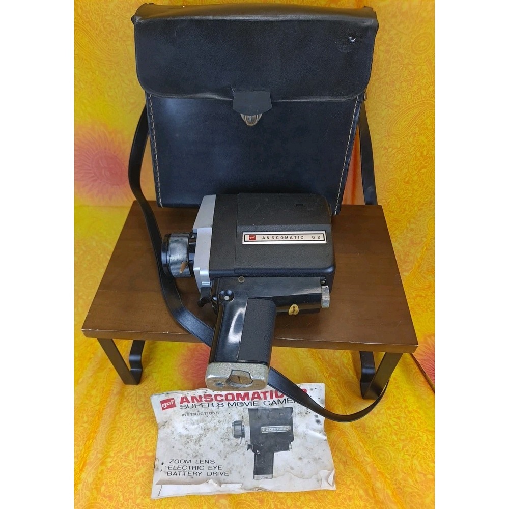 Vintage Anscomatic 62 Super‎ 8 Movie Camera With Case Not Working